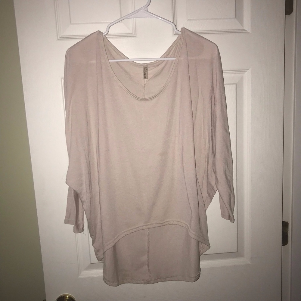 Tan Long 3/4 Sleeve Shirt